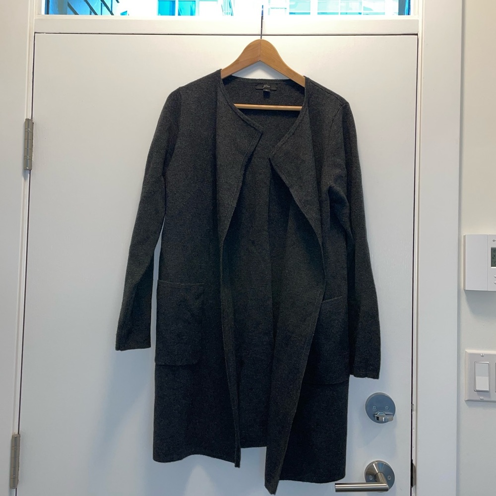 J. Crew Juliette Collarless Sweater Blazer